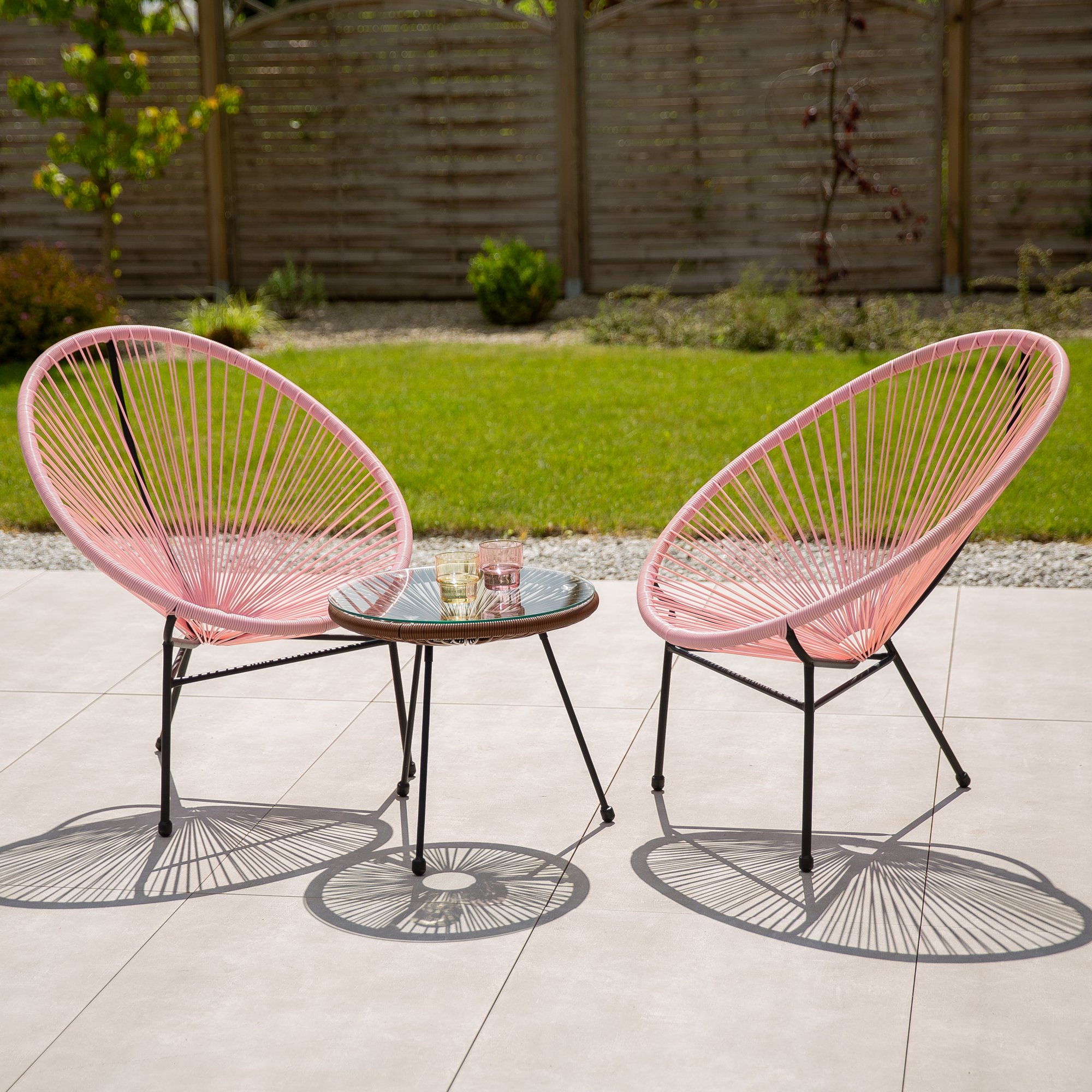 Pink Egg Sofa Garden AOCTANE Metal GARDEN SWING OVC-09 PINK