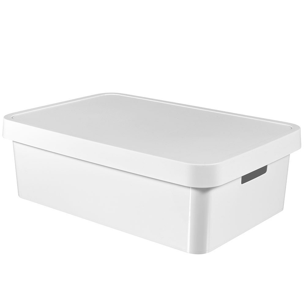 Storage box with lid 30L Infinity white CURVER
